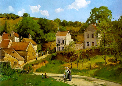 L'Hermitage at Pontoise II Camille Pissarro